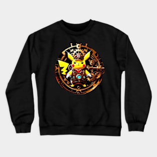 Steampunk Clockwork thunderbolt Crewneck Sweatshirt